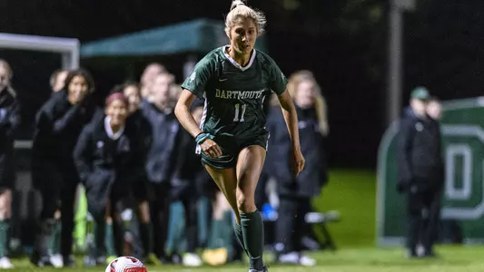 Sophie Pinnie women's soccer action versus Merrimack