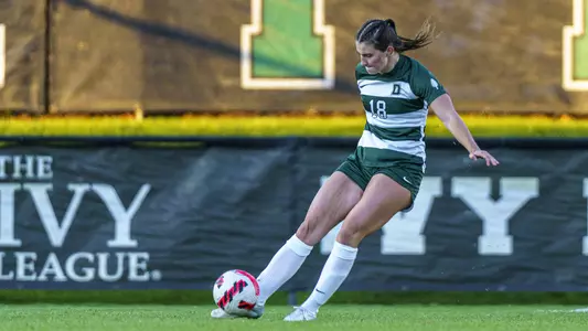 Grace Faulkner women's soccer action versus Cornell
