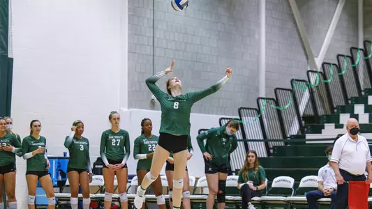 Ellie Blain volleyball action versus Brown
