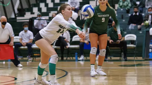 Emma Engstrom volleyball action versus Brown