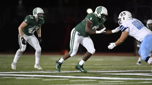 Nate Boone football action versus Columbia