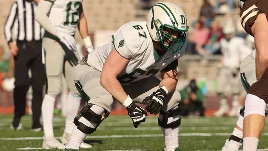 Griff Lehman football action versus Brown