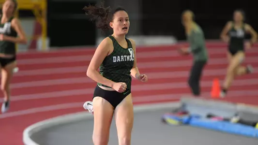 Anya Hirschfeld running at Harvard track meet