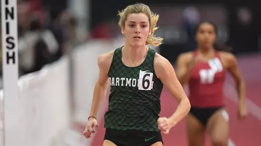 Arianna Gragg running at Harvard track meet