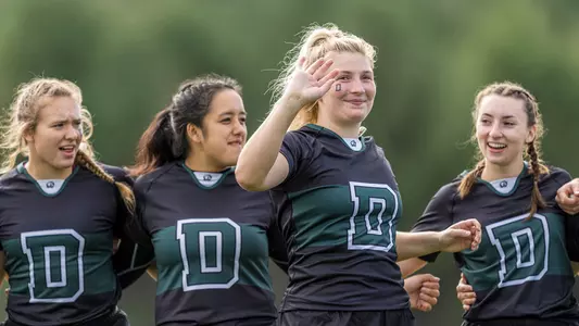 Isabella Huschitt women's rugby action versus Harvard