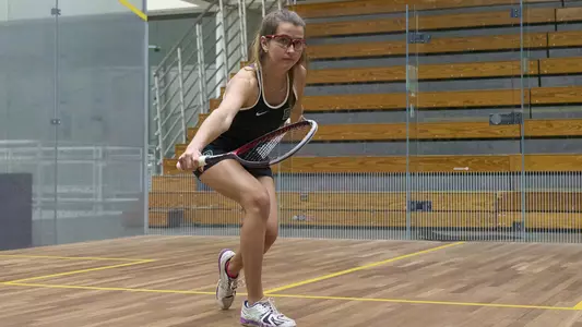 Isabella Rolfe women's squash action