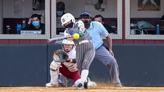 Apr. 24, 2021; Amherst, Massachusetts, USA; during Game 2 of a non conference doubleheader between Dartmouth College and UMass held at Sortino Field. The Minutewomen won Game 2 by a score of 15-13 over the Big Green. Credit Foley-Photography.
