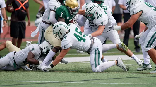Caleb Martin making a tackle at Jacksonville, Sept. 21, 2019