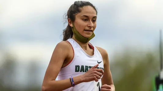 Macenna Hansen women's track action at Dartmouth Invite
