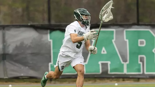 Hunter Binney men's lacrosse action versus Tufts