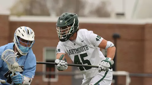 Reece Lagerquist men's lacrosse action versus Tufts