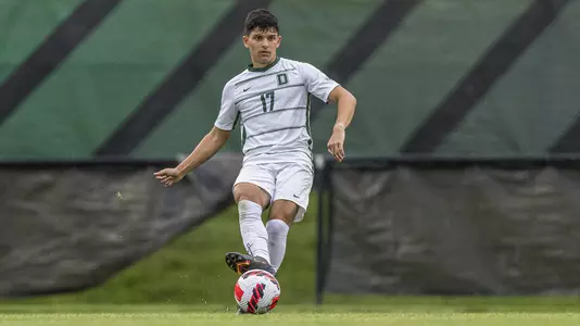 Jordan Bailon men's soccer action versus Southern New Hampshire