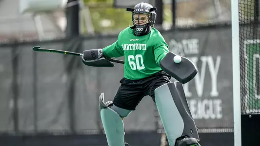 Hatley Post field hockey action versus Central Michigan