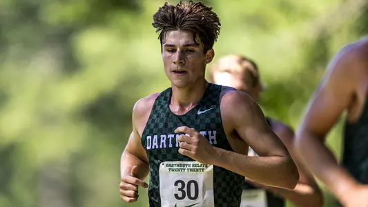 Jake Lotreck running in Souther Invitational