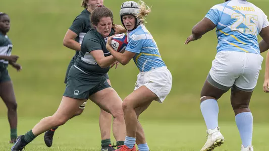 Abby Schill women's rugby action versus Long Island