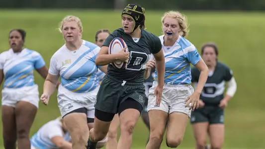 Josie Harrison women's rugby action versus Long Island