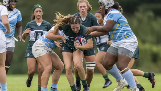 Lilly Durbin women's rugby action versus Long Island