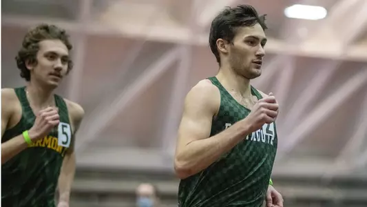 David Appleton men's track action in Leverone Fieldhouse