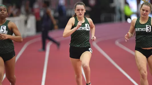 Julia Csorba women's track action at Harvard