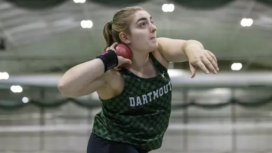 Madyson Buchalski women's track meet action in Leverone fieldhouse