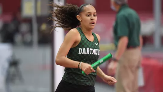 Maya Bryson women's track action at Harvard