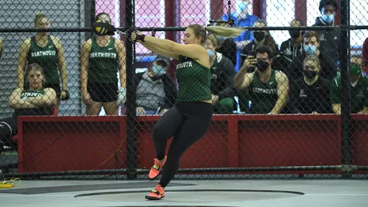 Tennison Brady Steen women's track action at Harvard