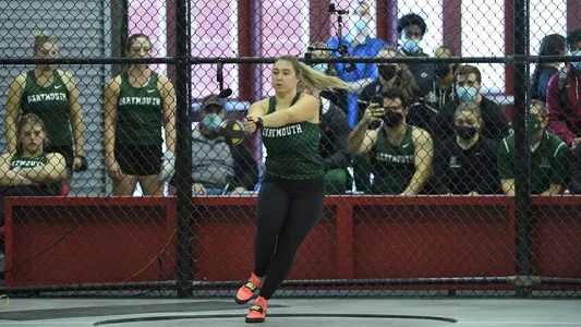 Tennison Brady Steen women's track action at Harvard