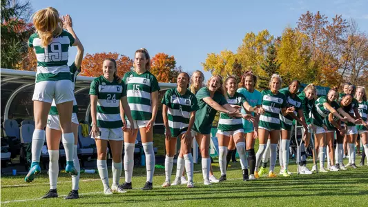 High Five women's soccer action versus Penn