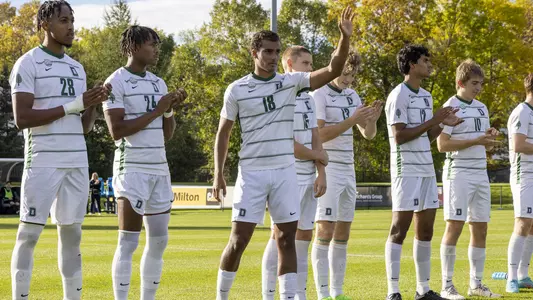 Sebastian Manon men's soccer action versus the Princeton Tigers