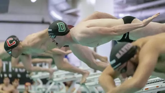 Tim Cushman men's swim and dive versus Harvard and Cornell