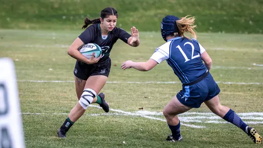 Anjali Pant women's rugby action versus Quinnipiac