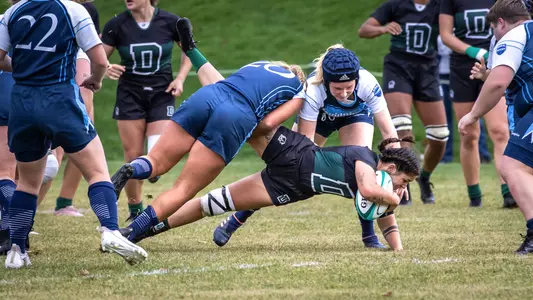 Anjali Pant women's rugby action versus Quinnipiac