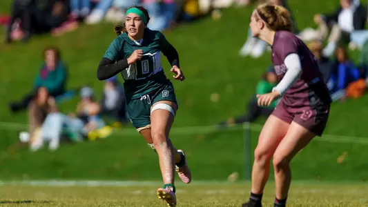 Jordan Duncan women's rugby action versus Brown
