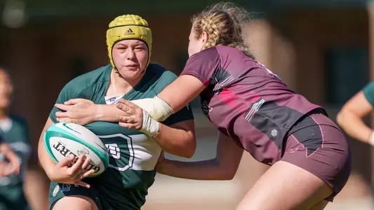 Lauren Ferridge women's rugby action versus Brown