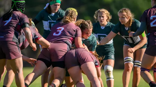 Sophie Ragg women's rugby action versus Brown