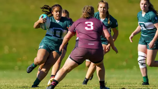 Vanessa Ortiz Pallen women's rugby action versus Brown