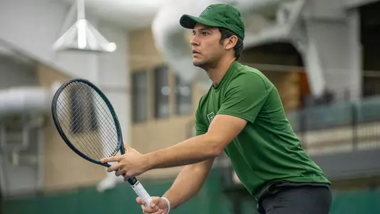Alejandro Quiles men's tennis action at Dartmouth Invite