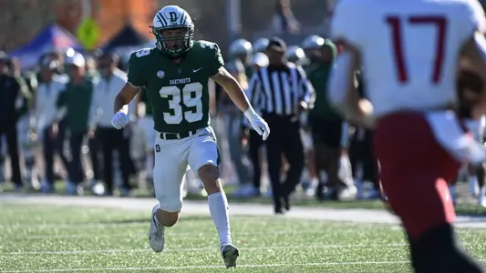 Carson Franks Football action versus Harvard