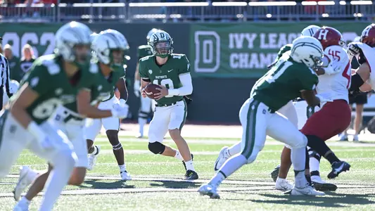 Dylan Cadwallader Football action versus Harvard