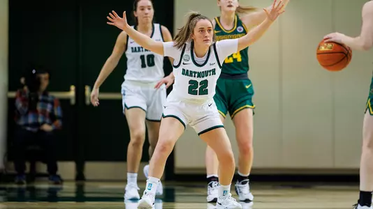 Anna Nelson women's basketball action versus Vermont