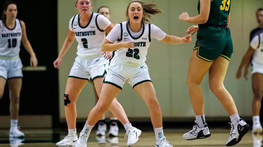 Anna Nelson women's basketball action versus Vermont