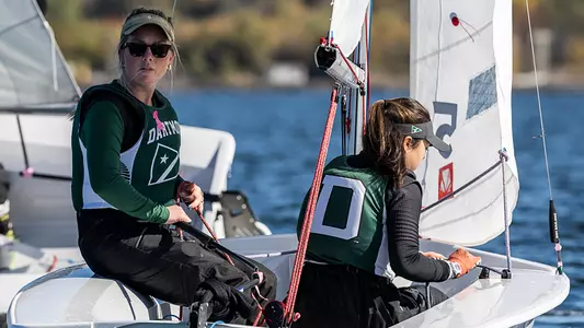 Caroline Oyster and Gray Hemans sail in Urn Regatta