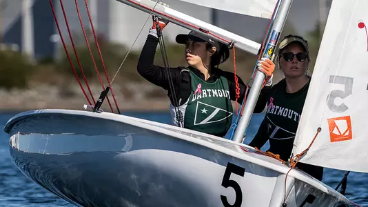 Caroline Oyster and Gray Hemans sail in Urn Regatta