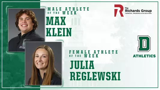 Athletes of the Week Max Klein and Julia Reglewski