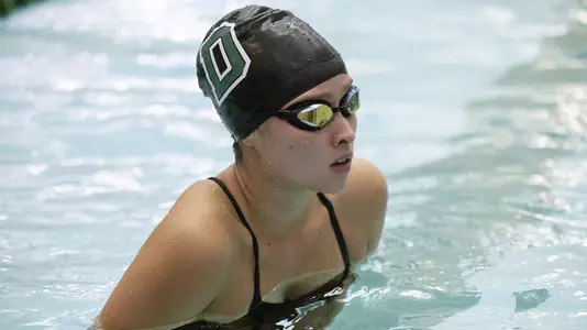 Isabella Hamlen women's swim action day one of Ramsden Invite