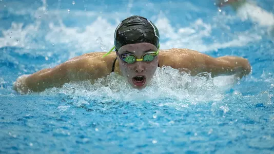Sophie Wiener women's swim action day one of Ramsden Invite