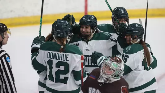 Kraus Celebration women's hockey action versus Brown