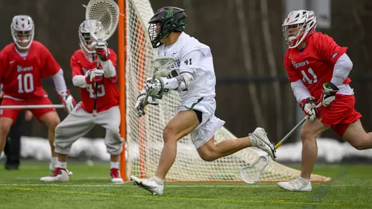 Michael Mauricio men's lacrosse action versus St. Johns