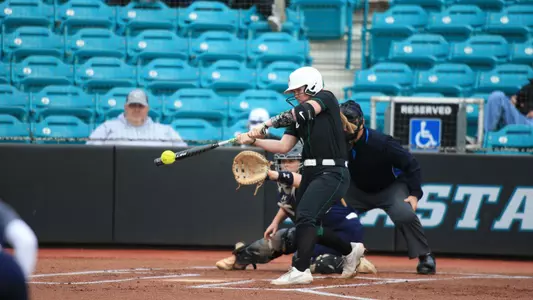 MB Cahalan softball action versus Monmouth
