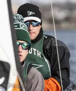 Oliver Hurwitz and Drew Clutterbuck sailing in Sharpe Trophy Regatta